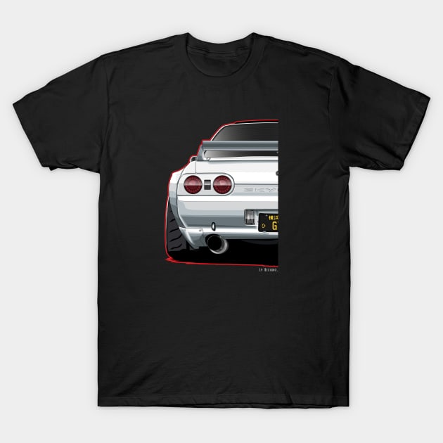 Gt-R R32 - Frame T-Shirt by LpDesigns_